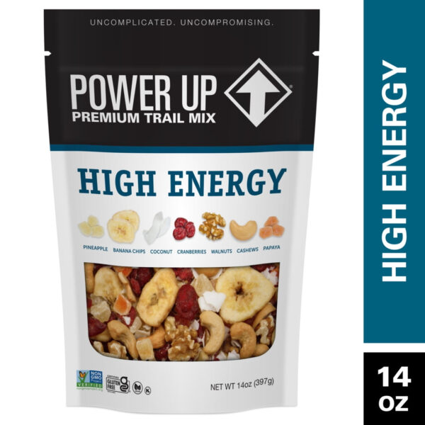Power Up Trail Mix High Energy 14oz, Gluten Free, Vegan, Non-GMO