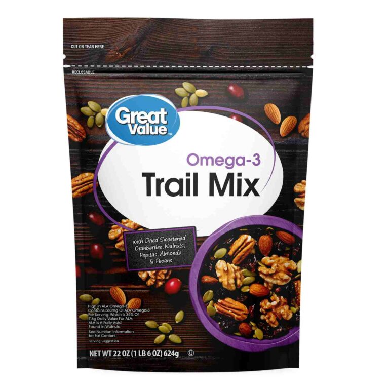Great Value Omega-3 Trail Mix 22 oz package
