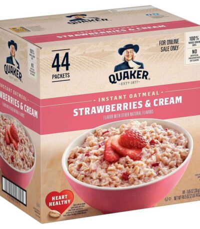 44 packet Quaker oatmeal package