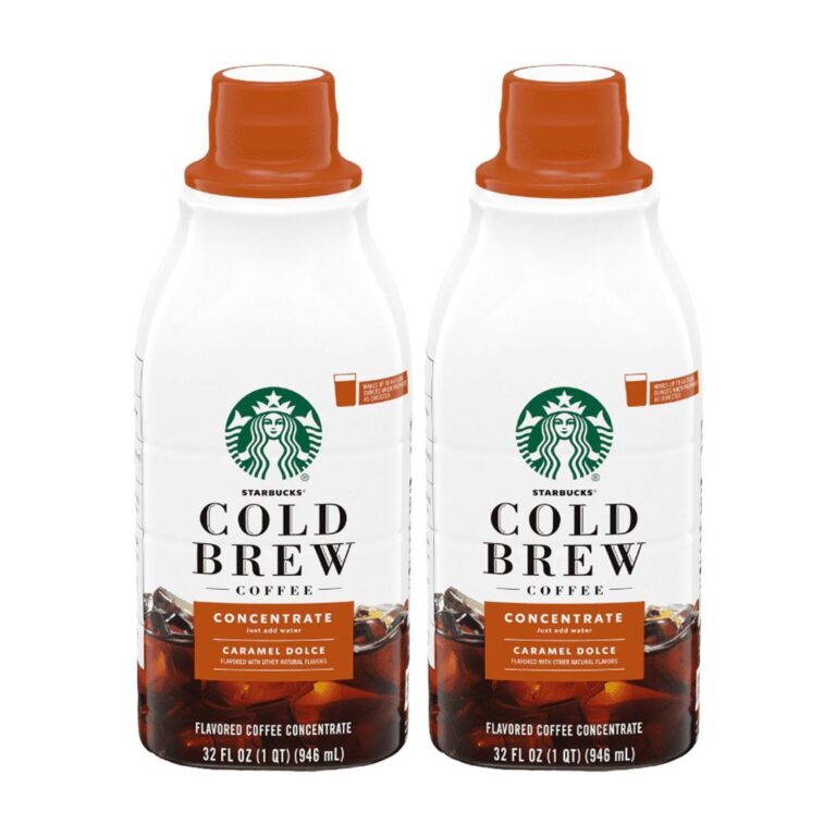 Starbucks Caramel Dolce Cold Brew Concentrate, 2 Pack, 32 fl oz – featured product image