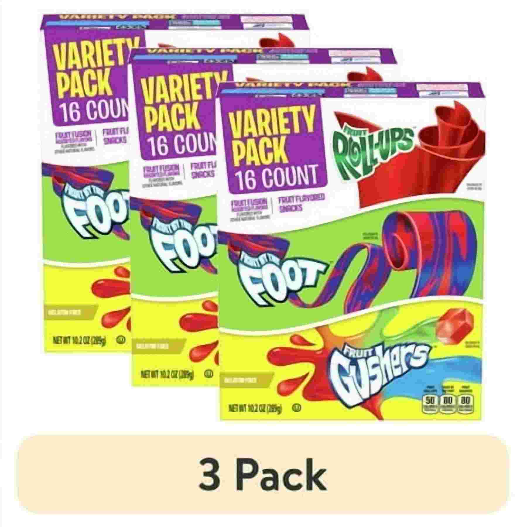 fruit-rollups-1-featured Fruit Roll-Ups Fruit by the Foot Gushers Variety Pack, 16 Count
