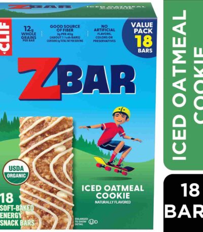 Zbar Iced Oatmeal Cookie soft-baked bars 18 pack