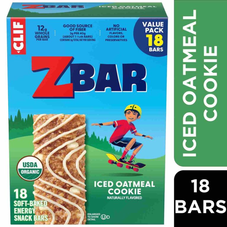Zbar Iced Oatmeal Cookie soft-baked bars 18 pack