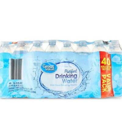 Great Value Purified Drinking Water 16.9 fl oz 40 count pack