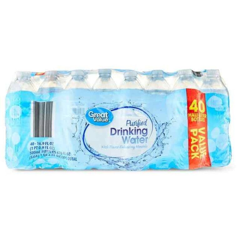 Great Value Purified Drinking Water 16.9 fl oz 40 count pack