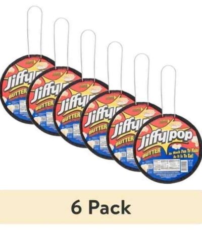 JIFFY POP Butter Flavored Popcorn 6 pack